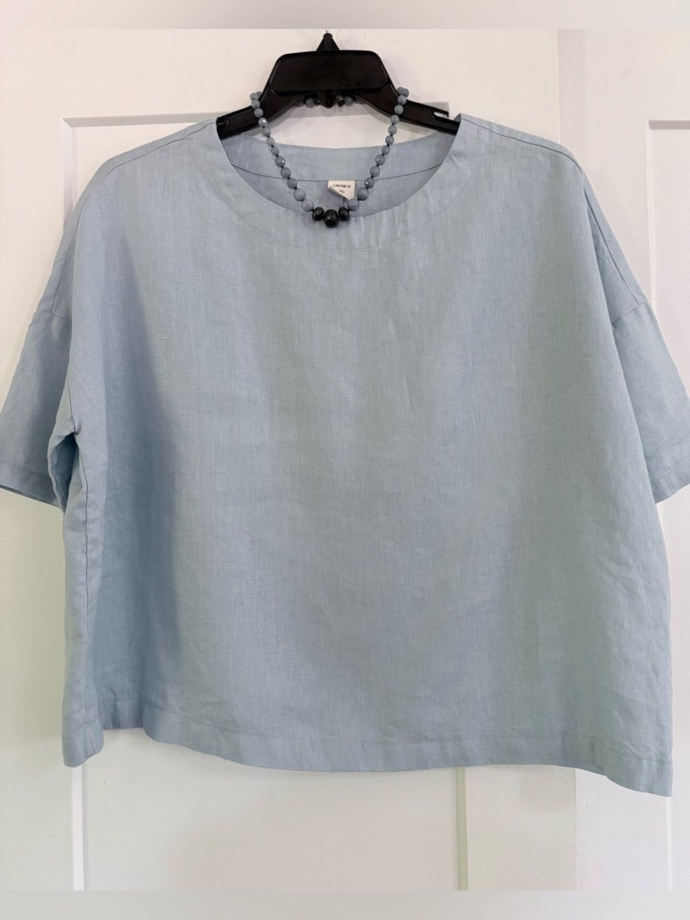 Lintico Luxury Linen Blouse Sky Blue M LN